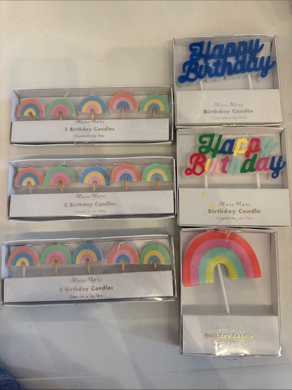 Meri Meri Candles - lot of 6 packages